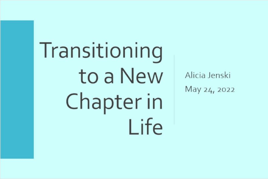 Transitioning to a new chapter in life - Alicia Jenski's story